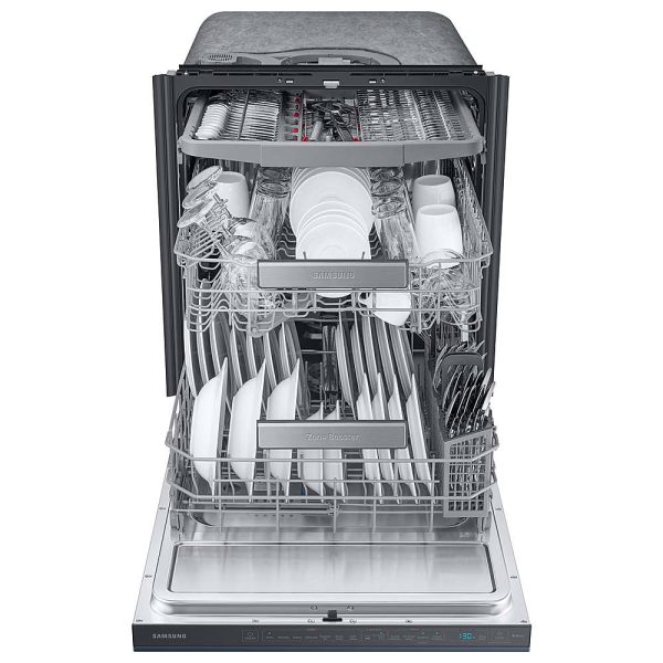 Samsung - Smart BESPOKE Linear Wash 39dBA Dishwasher - Navy steel - Image 6