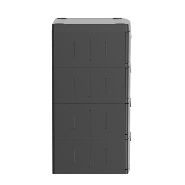 Hyper Tough 4 Drawer Plastic Garage Storage Cabinet 18.7 D x 25.39 W x 35.31 H， Black - Image 6