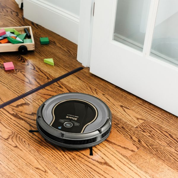 Shark - ION Robot Vacuum R75 with Wi-Fi - Smoke/Ash - Image 7