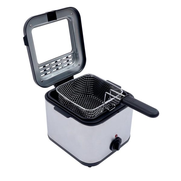 1000W 2.5L Deep Fryer With Basket Small Fryer w/ View Window, Oil Dripping Hook - Image 12