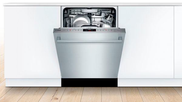 Bosch - 800 Series 24" Top Control Built-In Dishwasher with CrystalDry, Stainless Steel Tub, 3rd Rack, 40 dBa - Stainless steel - Image 3