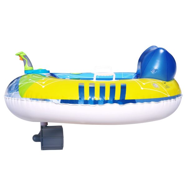 Banzai Motorized Pool Cruiser Multicolor Teens Adults Battery Powered PVC Summer Float, Ages 14+, Unisex - Image 7