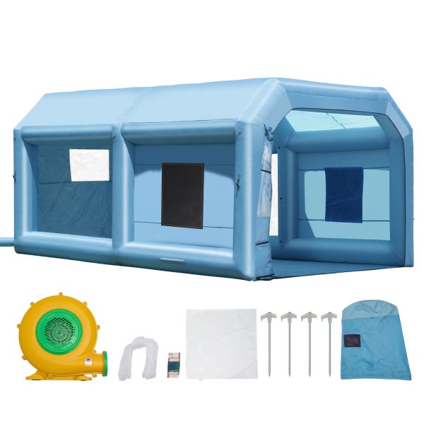 SKYSHALO Portable Spray Shelter, 21x13.5x9.8 ft, Includes 1100W Blower & Filtration System, Ideal for Mid-Size Vehicles & Bulky Furniture - Image 9