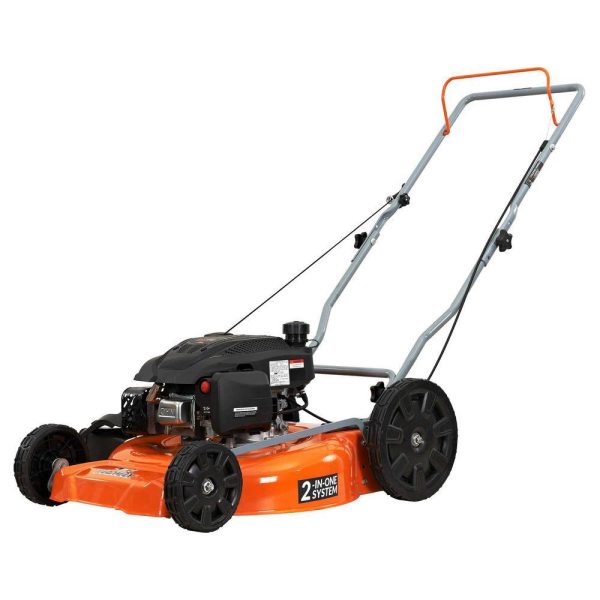 YARDMAX YG1550 21 in. 170cc 2-in-1 Gas Walk Behind Push Lawn Mower with High Rear Wheels - Image 4