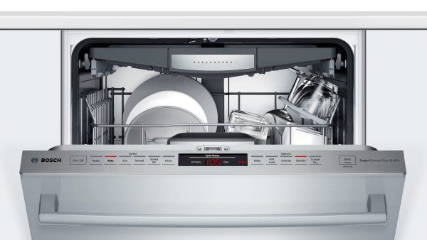 Bosch - 800 Series 24" Top Control Built-In Dishwasher with CrystalDry, Stainless Steel Tub, 3rd Rack, 42 dBa - Stainless steel - Image 2