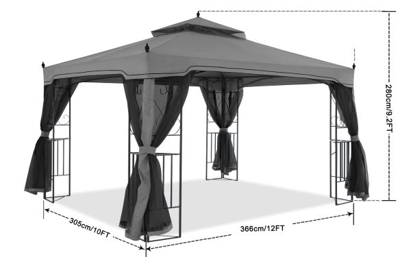 MASTERCANOPY Double Tiered Mosquito Netting Backyard - Image 3