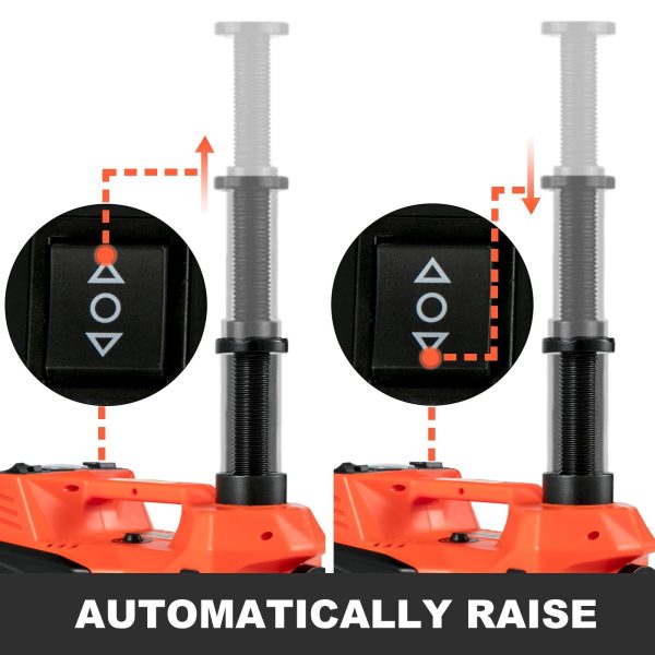 SKYSHALO Electric Car Jack, Electric Hydraulic Jack 3 Ton(6600 lbs) with Tire Inflator Pump and Electric Wrench, DC 12V Car Floor Jack Electric Jack Lift for an Emergency Tire Change - Image 5