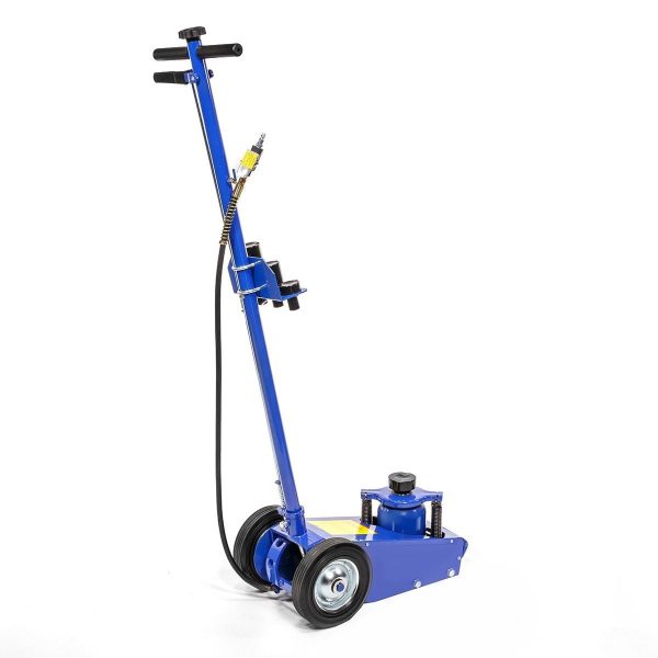 STARK USA 22-Ton Hydraulic Floor Jack Air-Operated Axle Bottle Jack Capacity with (4) Extension Saddle Set Built-in Wheels, Blue - Image 4