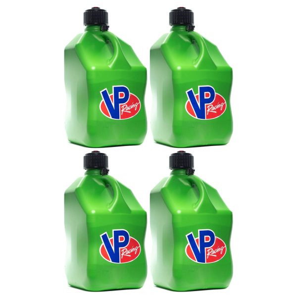 VP Racing 5.5 Gal Motorsport Racing Fuel Utility Container, Green (4 Pack)