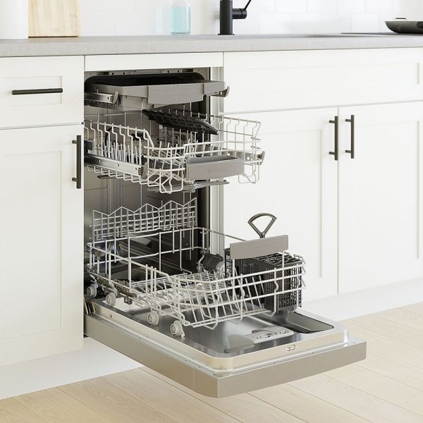 Bosch - 800 Series 18" Front Control Smart Built-In Stainless Steel Tub Dishwasher with 3rd Rack, 44 dBA - Stainless steel - Image 4