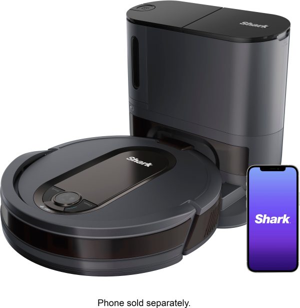 Shark - EZ Robot Vacuum RV912S with Self-Empty Base, Bagless, Wi-Fi - Dark Grey - Image 3