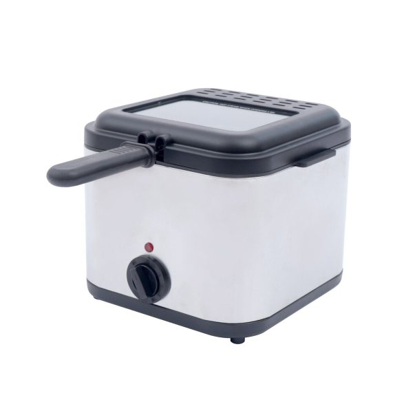 1000W 2.5L Deep Fryer With Basket Small Fryer w/ View Window, Oil Dripping Hook - Image 13