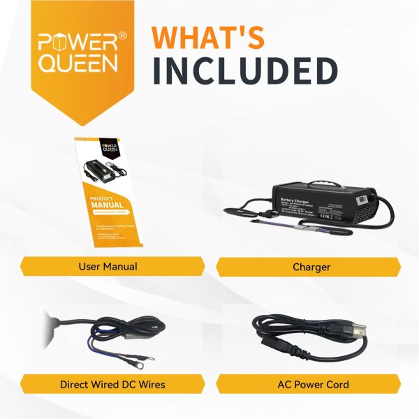 Power Queen 14.6V 40A Lithium Battery Charger Fast Charging Automotive Maintainer - Image 6