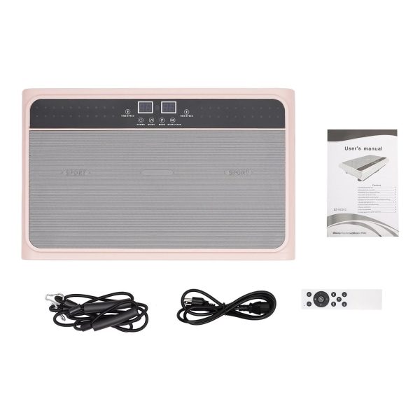 Vibration Plate Exercise Machine, Whole Body Workout Vibration Fitness Platform, Home Weight Loss Recovery Vibration Plate Exercise Machine, Pink - Image 15