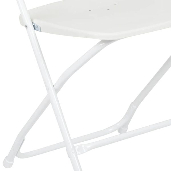 Flash Furniture 10-Pack White Standard Folding Chair with Solid Seat (Indoor) - Image 8