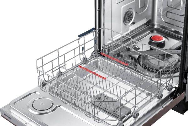 Samsung - StormWash 24" Top Control Built-In Dishwasher with AutoRelease Dry, 3rd Rack, 48 dBA - Tuscan stainless steel - Image 5