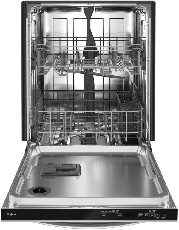 Whirlpool - 24" Top Control Built-In Dishwasher with Stainless Steel Tub, Large Capacity with Tall Top Rack, 50 dBA - Stainless steel - Image 3