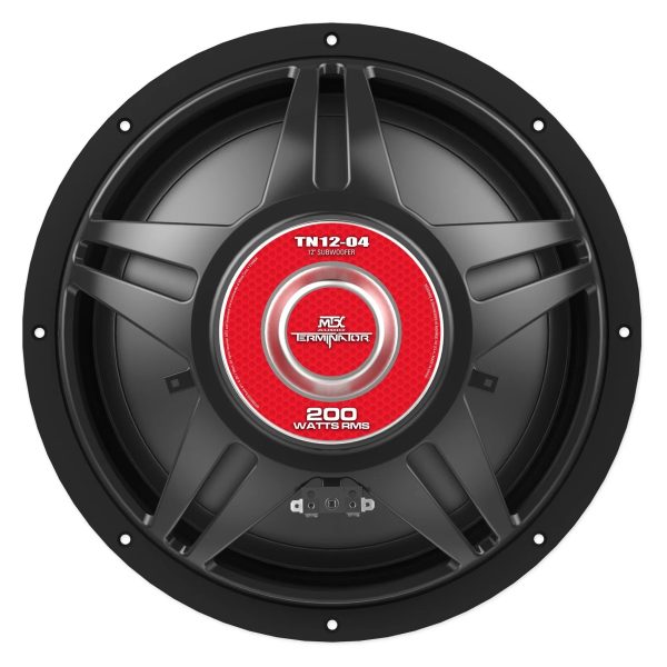 (2) MTX Audio Terminator TN12-04 12” 800 Watt 4 Ohm Car Subwoofers Subs - Image 2