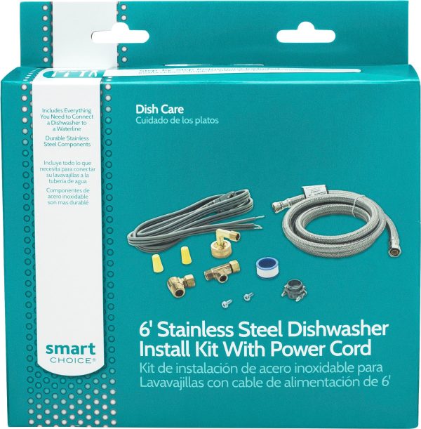 Smart Choice - Universal 6' Deluxe Dishwasher Install Kit - Multi - Image 3