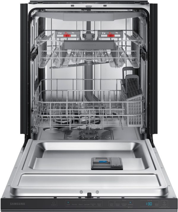 Samsung - StormWash 24" Top Control Built-In Dishwasher with AutoRelease Dry, 3rd Rack, 42 dBA - Black stainless steel - Image 18