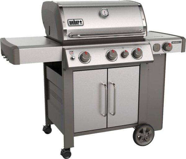 Weber - Genesis II S-335 3-Burner Propane Gas Grill - Stainless Steel - Image 3