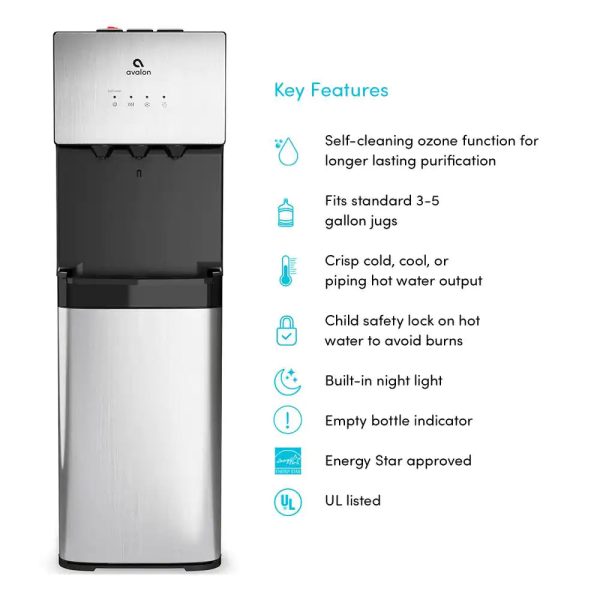 Avalon Self Cleaning Bottom Loading Water Cooler Water Dispenser - 3 Temperature💝 Last Day For Clearance - Image 6