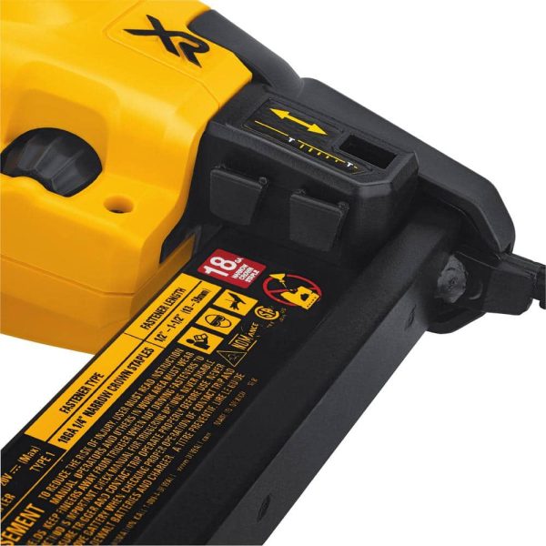 20V MAX XR Lithium-Ion Cordless 18-Gauge Narrow Crown Stapler (Tool Only) DCN681B - Image 8