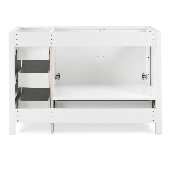 Alaterre Furniture Williamsburg White Vanity Cabinet - Image 6