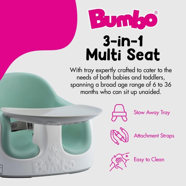 Bumbo Baby Toddler Adjustable 3-in-1 Booster Seat/High Chair, Hemlock - Image 2