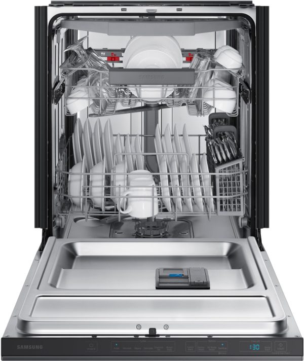 Samsung - StormWash 24" Top Control Built-In Dishwasher with AutoRelease Dry, 3rd Rack, 42 dBA - Black stainless steel - Image 14