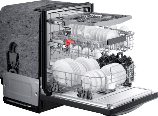 Samsung - StormWash 24" Top Control Built-In Dishwasher with AutoRelease Dry, 3rd Rack, 42 dBA - Black stainless steel - Image 20