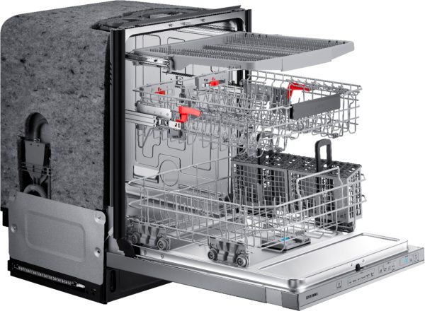 Samsung - StormWash 24" Top Control Built-In Dishwasher with AutoRelease Dry, 3rd Rack, 42 dBA - Stainless steel - Image 10