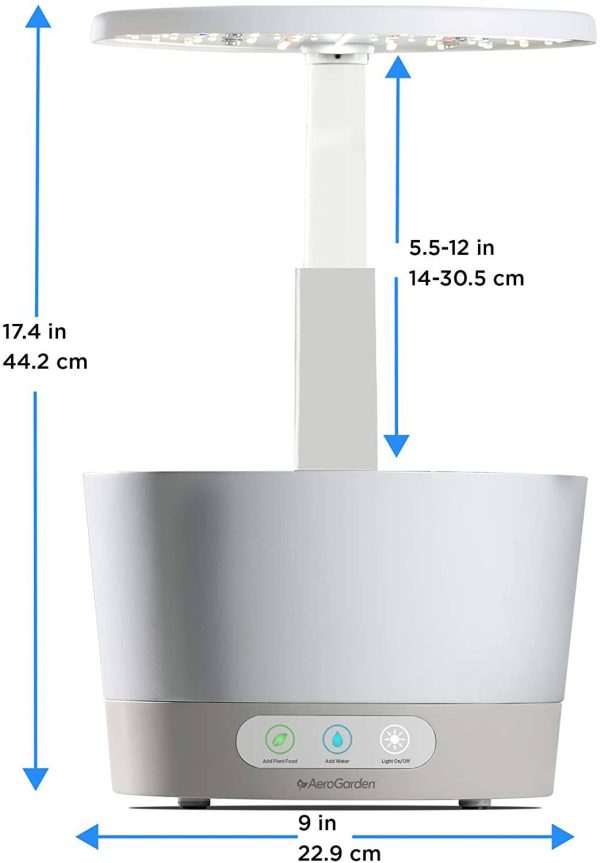 AeroGarden Harvest 360 â Indoor Garden with LED Grow Light, Round, Compact Design, White - Image 11