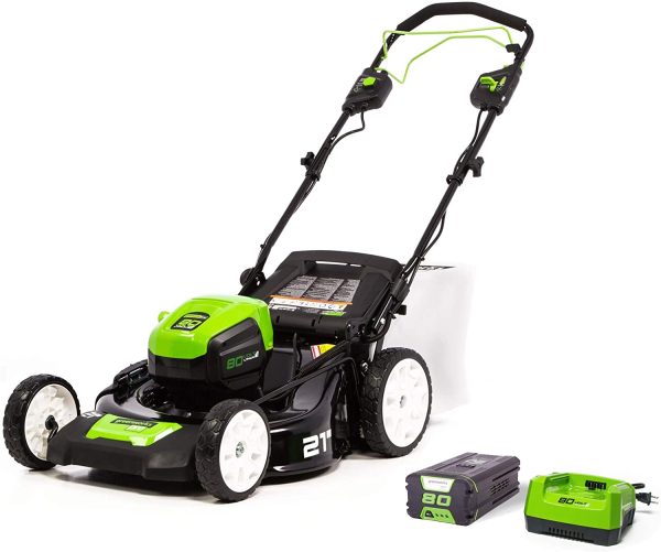 21-Inch 80V Lawn Mower, (2) 2Ah Batteries and Charger Included GLM801601 - Image 5