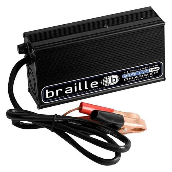 Braille Battery Charger - Lithium-ion - 12V - 6 amp - Each