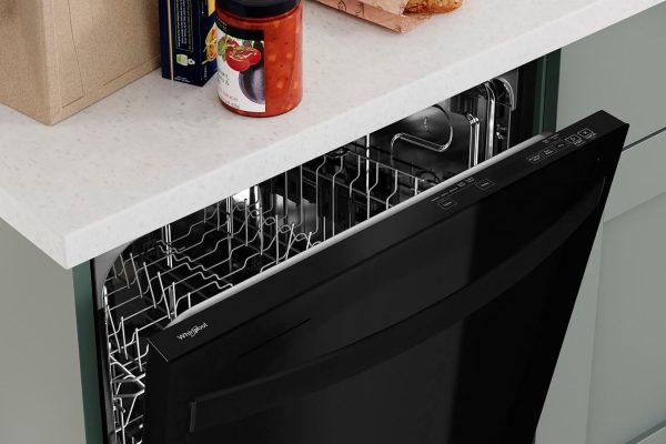 Whirlpool - 24" Top Control Built-In Dishwasher with Stainless Steel Tub, Large Capacity with Tall Top Rack, 50 dBA - Black - Image 9