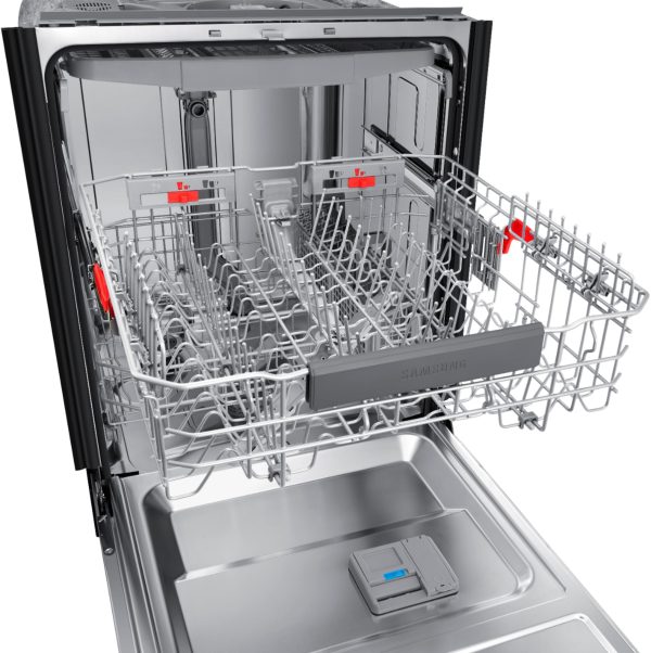 Samsung - StormWash 24" Top Control Built-In Dishwasher with AutoRelease Dry, 3rd Rack, 42 dBA - Black stainless steel - Image 20