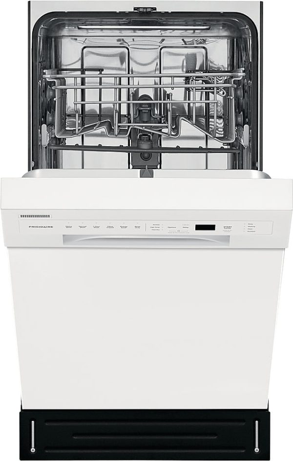 Frigidaire - 18" Front Control Built-In Dishwasher with Stainless Steel Tub - White - Image 9