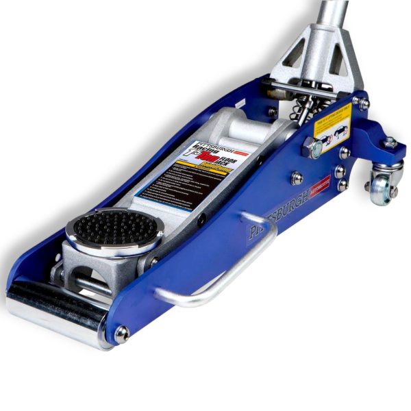 Jack Floor 1.5 Ton 3000 Lb Car Lift Low Profile Rapid Pump Lift Aluminum Racing Car-Blue - Image 6