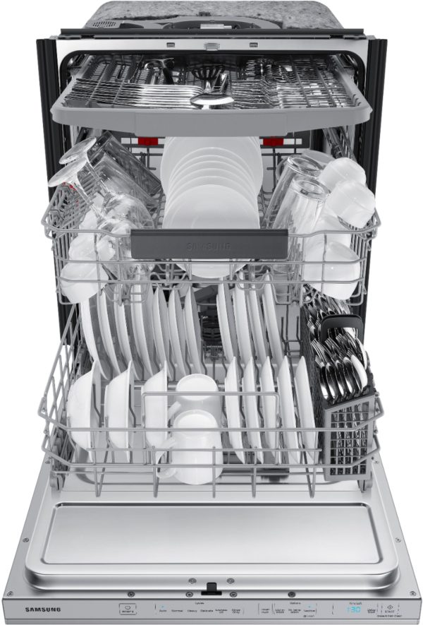 Samsung - StormWash 24" Top Control Built-In Dishwasher with AutoRelease Dry, 3rd Rack, 42 dBA - Stainless steel - Image 10