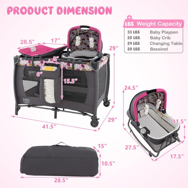 Portable Changing Bassinet Activity Baby - Image 7