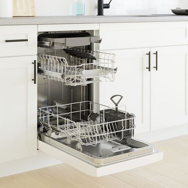 Bosch - 300 Series 18" Front Control Smart Built-In Dishwasher with 3rd Rack and 46 dBA - White - Image 17