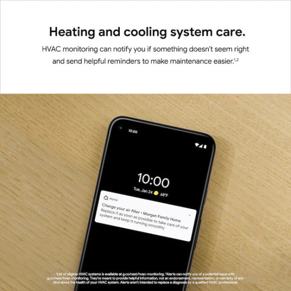 Google Nest Learning Smart Thermostat with WiFi Compatibility (3rd Generation) - Stainless Steel - Image 12