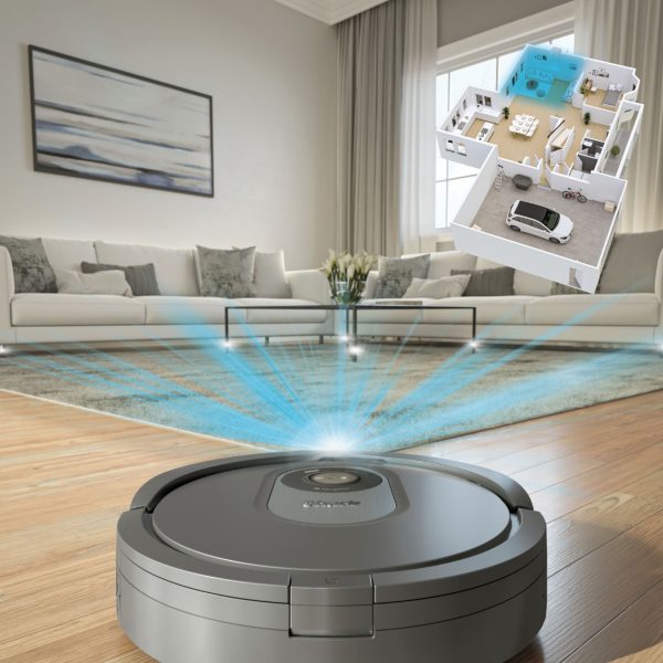 Shark - AI Robot Vacuum RV2001 with Self Cleaning Brushroll, Object Detection, Wi Fi - Gray - Image 5