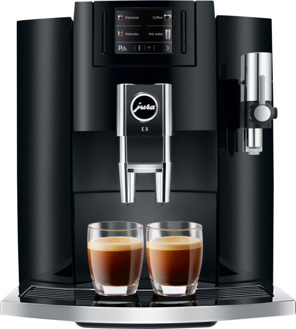 Jura - E8 12-Cup Automatic Coffee Machine - Piano Black - Image 8