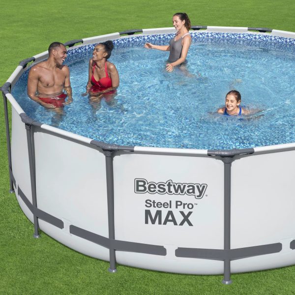 Bestway Steel Pro MAX 14' x 48" Round Above Ground Swimming Pool Set - Image 6