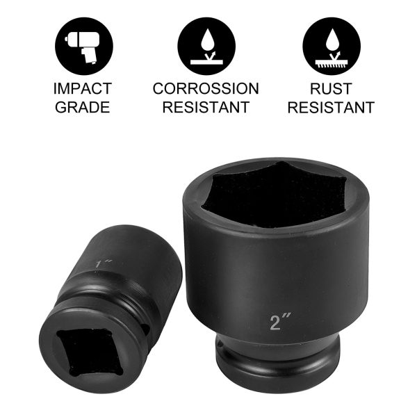 BENTISM Impact Socket Set 3/4 ", 29 Piece Impact Sockets, 6-Point Sockets, CR-M0, 3/4" Drive Socket Set Impact SAE 3/4" - 2-1/2 ", Rugged Construction with a Storage Cage - Image 3