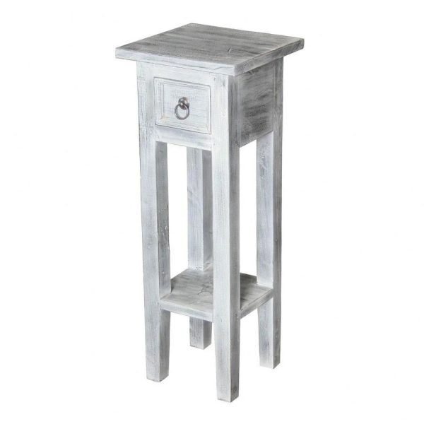 26.8 inch End Table-White Wash Finish Bailey Street Home 2499-Bel-3332196