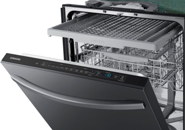 Samsung - StormWash 24" Top Control Built-In Dishwasher with AutoRelease Dry, 3rd Rack, 48 dBA - Black stainless steel - Image 16