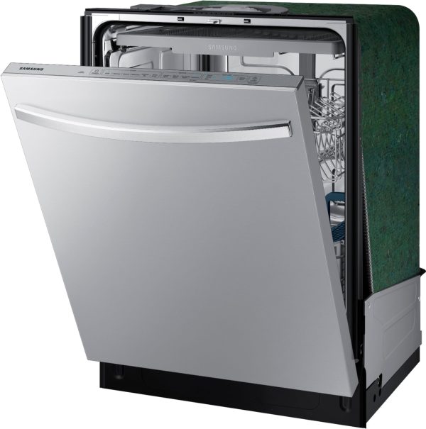 Samsung - StormWash 24" Top Control Built-In Dishwasher with AutoRelease Dry, 3rd Rack, 48 dBA - Stainless steel - Image 2